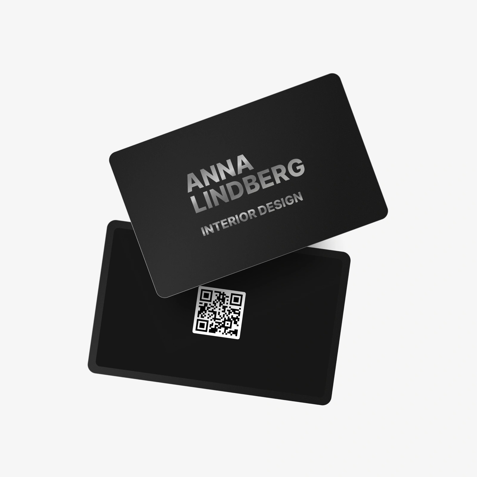 Engraved Metal NFC Card design example 3