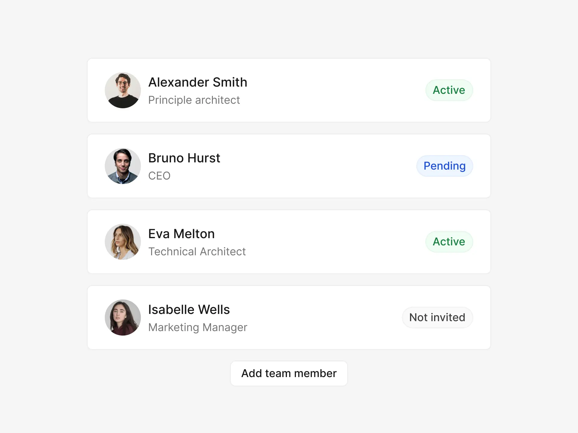Manage digital cards in Tapify
