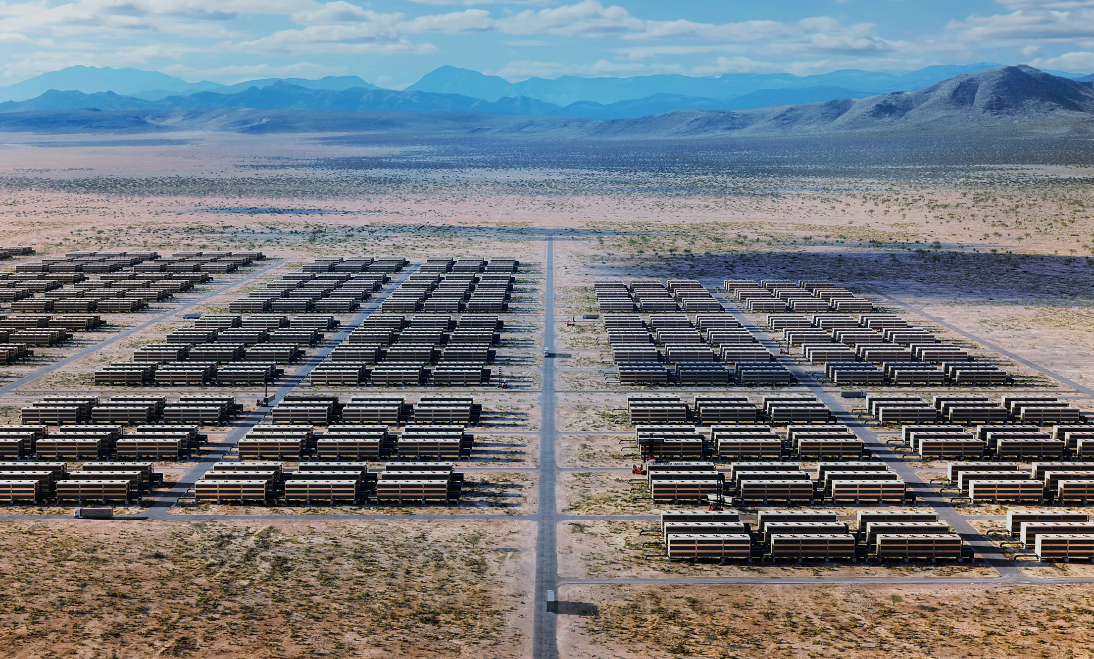 Solar panel field