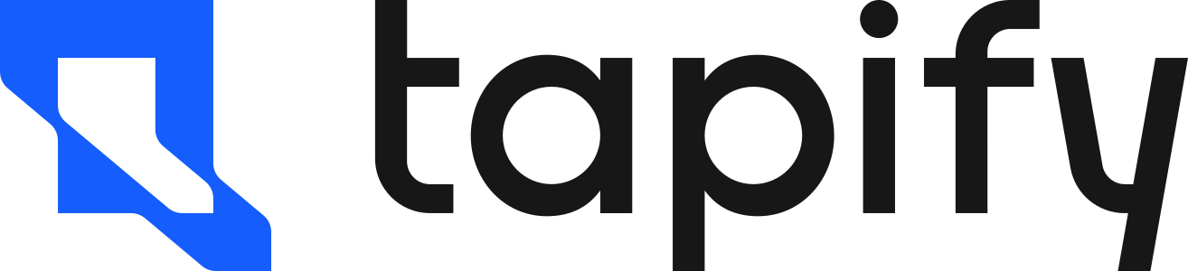 Tapify Wortmarke (Farbig auf Hell)